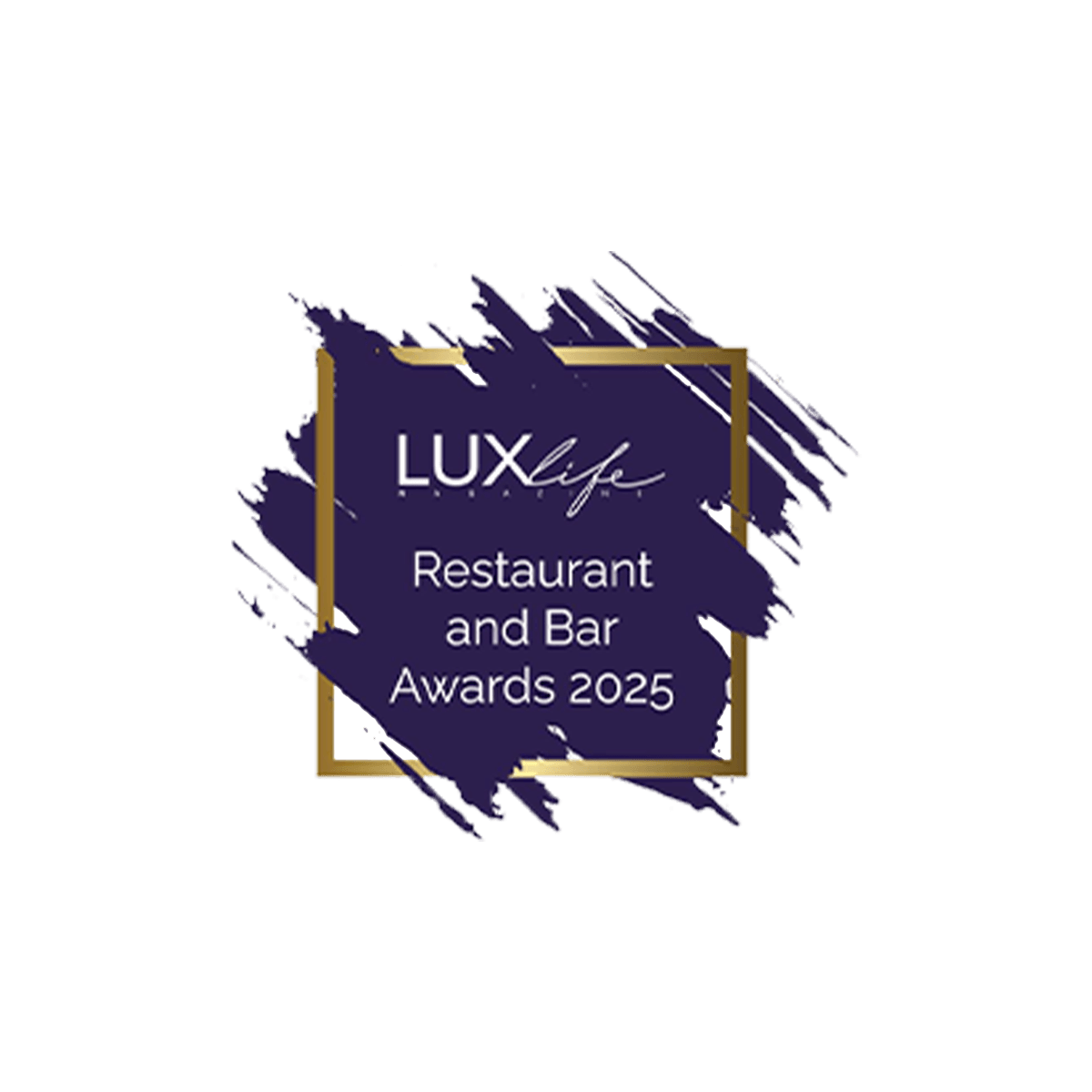 luxlife restaurant awards badge