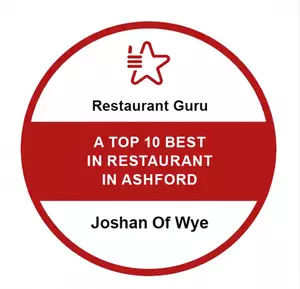 Restaurant Guru Top 10 Best Restaurant in Ashford award badge for Joshan of Wye
